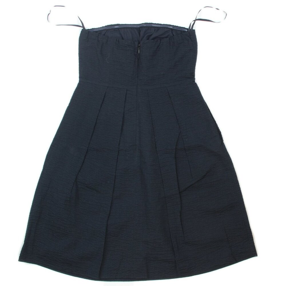 J. Crew Black Strapless Mini Dress Petite Size 0 Lined - Picture 3 of 5